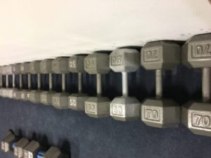 Dumb bells Increasing in weight