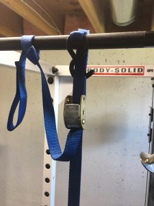 Homemade TRX Suspension training strap.