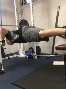 Suspended push-ups using home made TRX straps