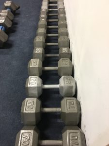 Set of dumbbells for a Drop Set