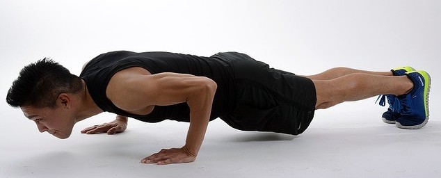 Man doing push ups