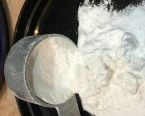 Scoop of Leucine Powder