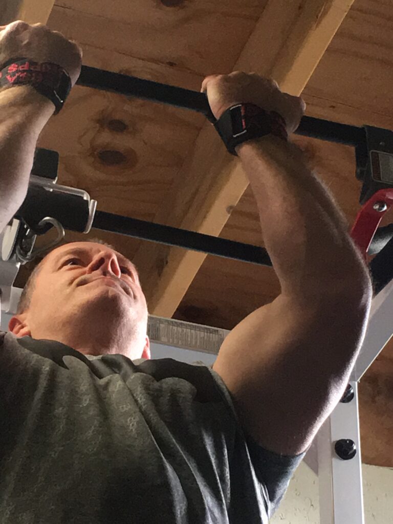 Bodybuilder Performing Pull-Ups