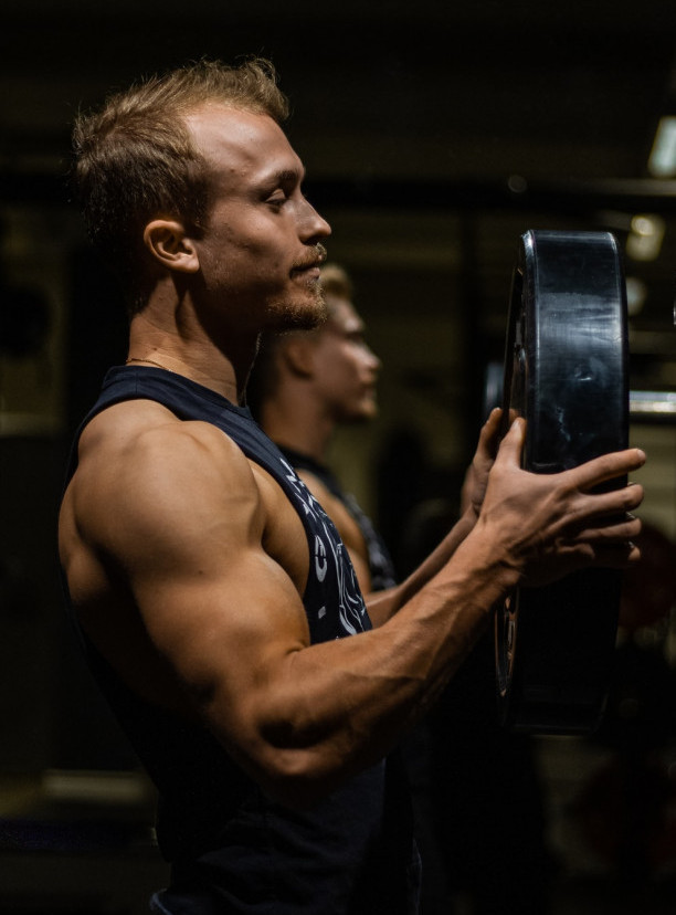 Bodybuilder at the Gym